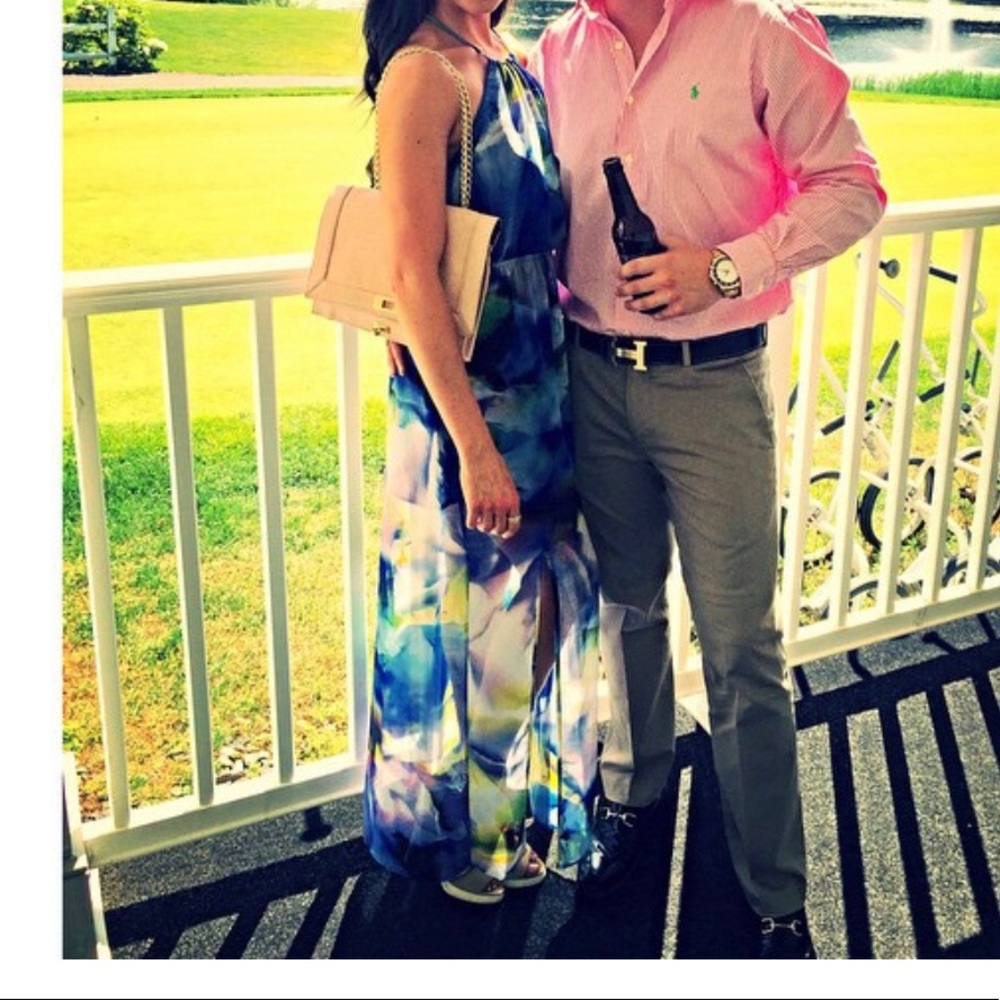 Floral print maxi dress